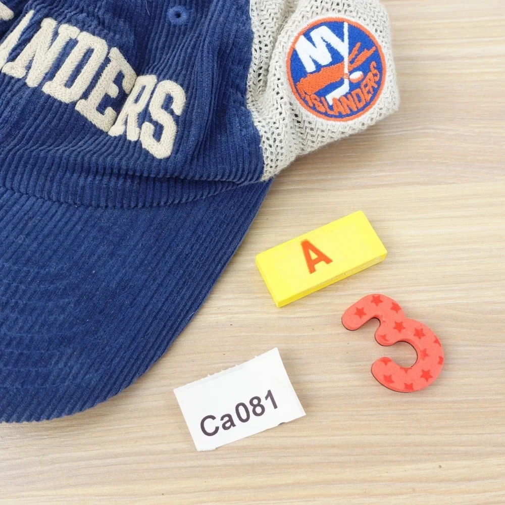 New York Islanders Cap Men Hockey NHL Hat Corduroy Snapback MITCHELL AND NESS